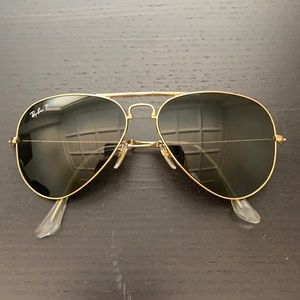 RAY BAN FOLDABLE AVIATOR SUNGLASSES